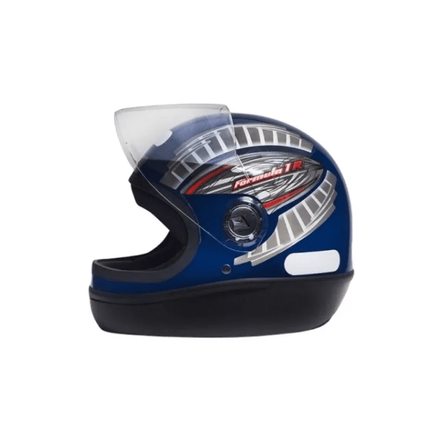 Capacete Moto Fechado Taurus Formula 1 Grafic Preto Brilho