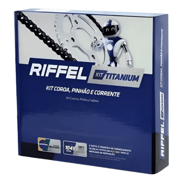 Kit transmissão Riffel Factor 150 16/18 Com Retentor Aço 1045