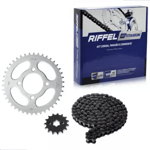 Kit Relação Tração Fazer-250 (2006-2017) (2018-2022) Riffel