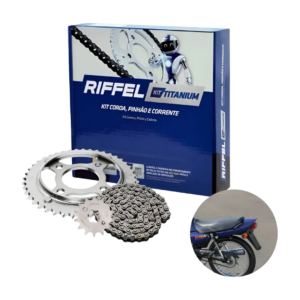 Kit Transmissão Moto Riffel Cg 125 Titan 125 83 Até 99 1045