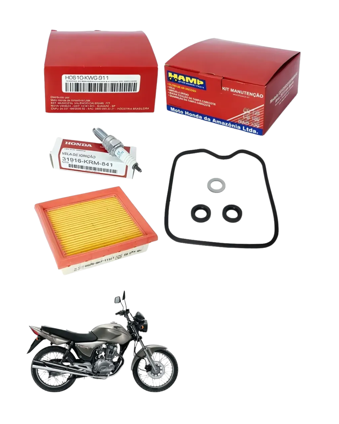 Kit Revisão CG 125/CG 150/NXR 150 2011 em diante hamp