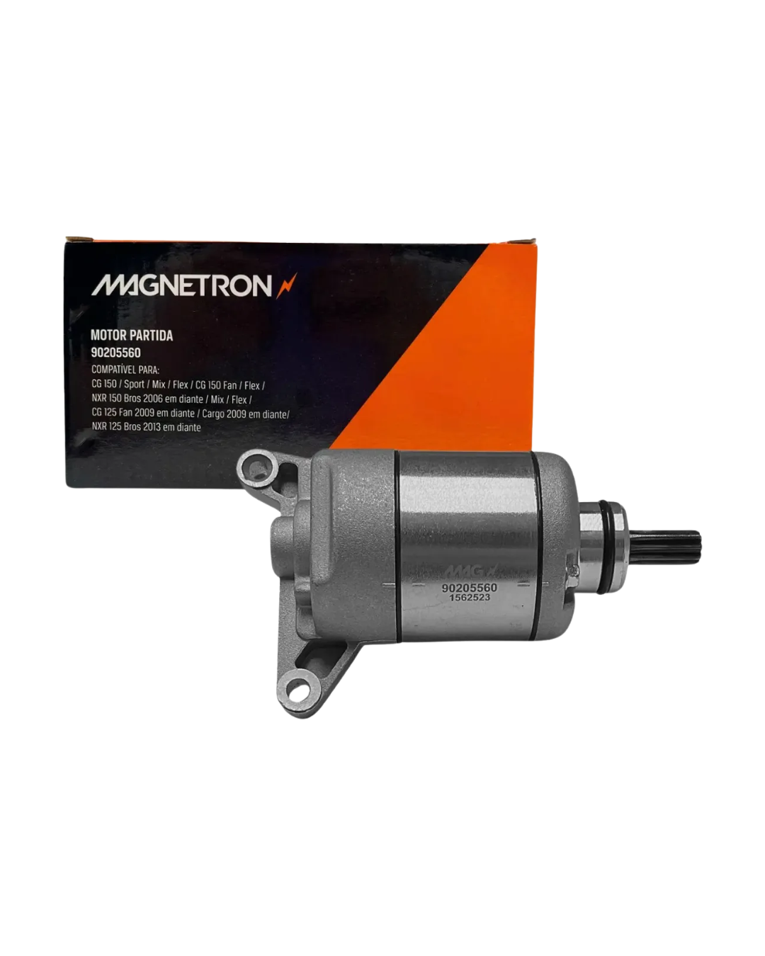 Motor de Partida Cg 125 Fan Cg 150 Fan Cg 150 Titan Nxr 150 Bros Magnetron - Imagem 2
