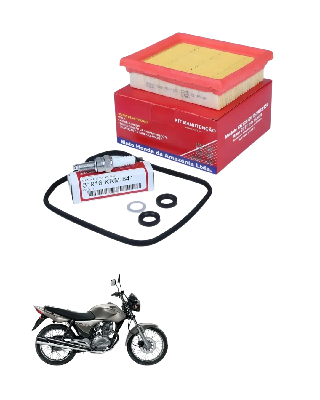 Kit Revisão CG 125/CG 150/NXR 150 2011 em diante hamp - Imagem 2
