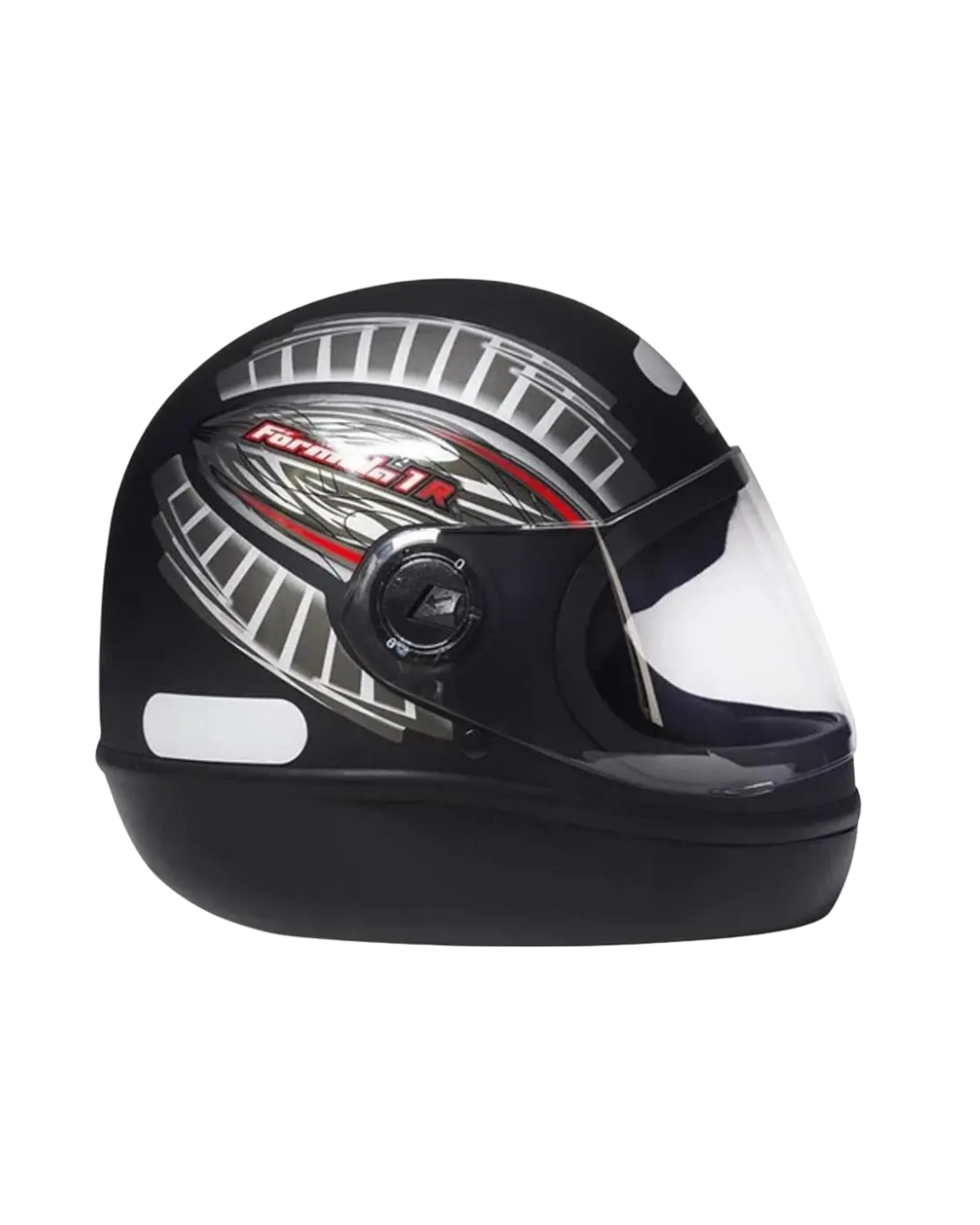 Capacete Moto Fechado Taurus Formula 1 Grafic Preto Brilho - Imagem 3