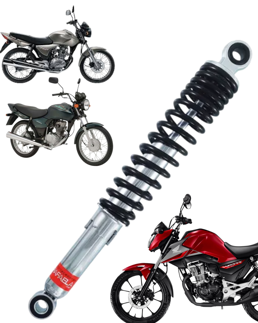 Amortecedor Traseiro Honda CG Titan 125 150 Fan 160 Rafaela