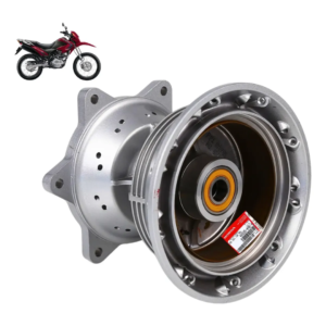 Cubo de Roda Traseiro Honda NXR Bros 150 2006 a 2014 com Espaçador e Rolamentos