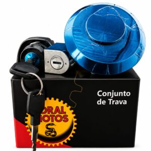 Conjunto Kit Chave Ignição Fan 125 2009 A 2013 3pçs